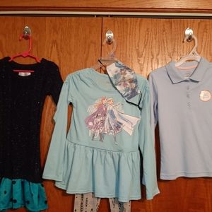 Lot of 3 6 to 6x girls namebrand clothes + mask